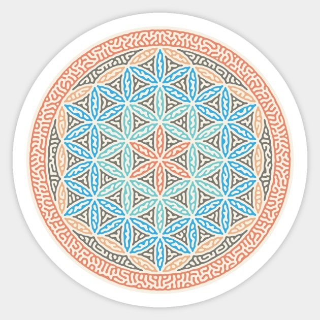 The Flower of Life Sticker by EnriqueV242